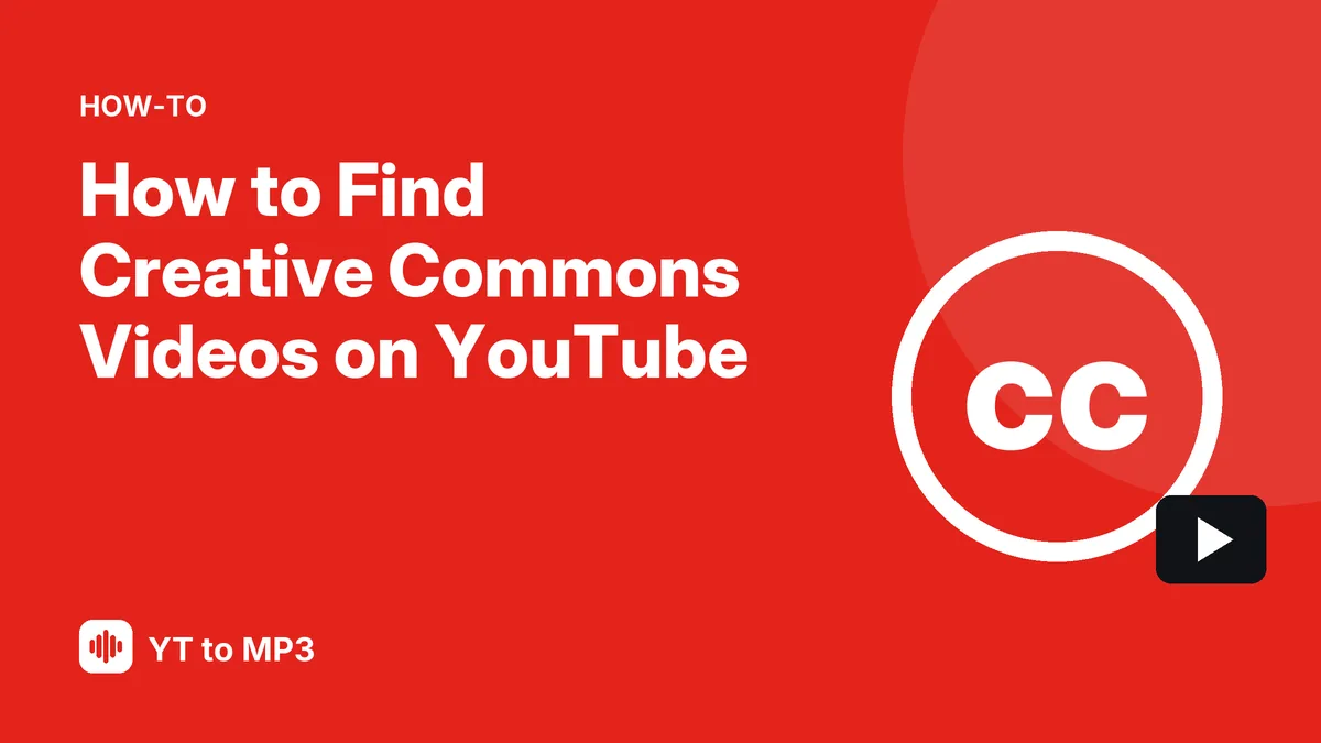 Creative Commons style badge next to a video frame